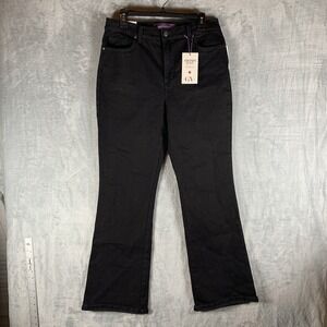 Gloria Vanderbilt Women's Jeans Amanda Bootcut 12‎ Black Stretch Slimming Panel